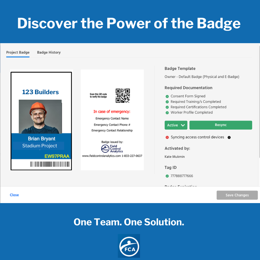 the power of the worker badge